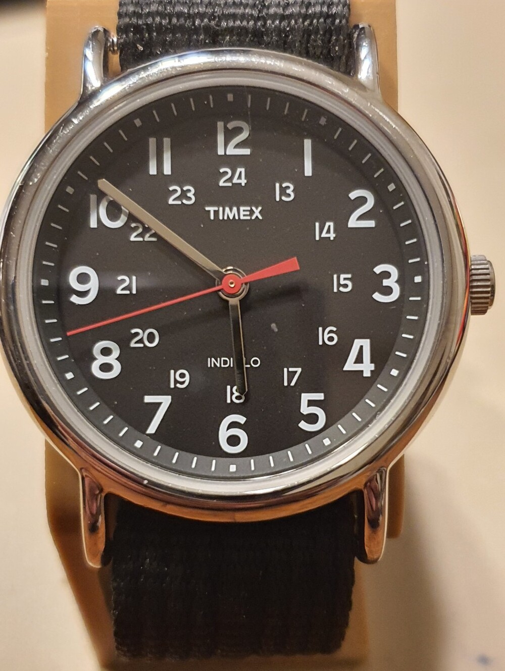 Timex Weekender Silver/Black Nylon Nato Men's Watch